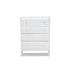 Baxton Studio Naomi Classic and Transitional White Finished Wood 4-Drawer Bedroom Chest WHI-MG0038-White-4DW-Chest