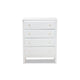 Baxton Studio Naomi Classic and Transitional White Finished Wood 4-Drawer Bedroom Chest WHI-MG0038-White-4DW-Chest