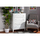 Baxton Studio Naomi Classic and Transitional White Finished Wood 4-Drawer Bedroom Chest WHI-MG0038-White-4DW-Chest