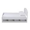 Baxton Studio Elise Classic and Traditional Transitional White Finished Wood Full Size Storage Platform Bed WHI-MG0038-White-Full
