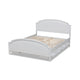 Baxton Studio Elise Classic and Traditional Transitional White Finished Wood Full Size Storage Platform Bed WHI-MG0038-White-Full