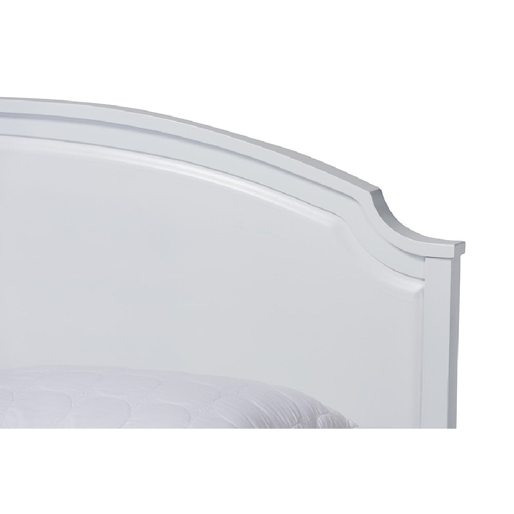 Baxton Studio Elise Classic and Traditional Transitional White Finished Wood Full Size Storage Platform Bed WHI-MG0038-White-Full