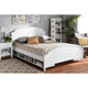 Baxton Studio Elise Classic and Traditional Transitional White Finished Wood Full Size Storage Platform Bed WHI-MG0038-White-Full