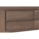 Baxton Studio Levon Modern and Contemporary Antique Oak Finished Wood 4-Drawer Twin Size Storage Bed