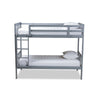 Baxton Studio Jude Modern and Contemporary Grey Finished Wood Twin Size Bunk Bed WHI-MG0045-Grey-Twin-Bunk-Bed