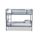 Baxton Studio Jude Modern and Contemporary Grey Finished Wood Twin Size Bunk Bed WHI-MG0045-Grey-Twin-Bunk-Bed