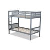 Baxton Studio Jude Modern and Contemporary Grey Finished Wood Twin Size Bunk Bed WHI-MG0045-Grey-Twin-Bunk-Bed