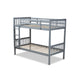 Baxton Studio Jude Modern and Contemporary Grey Finished Wood Twin Size Bunk Bed WHI-MG0045-Grey-Twin-Bunk-Bed