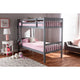 Baxton Studio Jude Modern and Contemporary Grey Finished Wood Twin Size Bunk Bed WHI-MG0045-Grey-Twin-Bunk-Bed