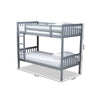 Baxton Studio Jude Modern and Contemporary Grey Finished Wood Twin Size Bunk Bed