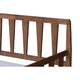 Baxton Studio Midori Modern and Contemporary Transitional Walnut Brown Finished Wood Twin Size Daybed with Roll-Out Trundle Bed