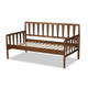 Baxton Studio Midori Modern and Contemporary Transitional Walnut Brown Finished Wood Twin Size Daybed WHI-MG0046-1-Walnut-Daybed
