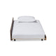 Baxton Studio Midori Modern and Contemporary Transitional Walnut Brown Finished Wood Twin Size Trundle Bed WHI-MG0046-1-Walnut-Trundle