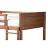 Baxton Studio Elsie Modern and Contemporary Walnut Brown Finished Wood Twin Size Bunk Bed WHI-MG0051-Walnut-Twin-Bunk-Bed
