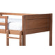 Baxton Studio Elsie Modern and Contemporary Walnut Brown Finished Wood Twin Size Bunk Bed WHI-MG0051-Walnut-Twin-Bunk-Bed