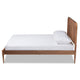 Baxton Studio Neilan Modern and Contemporary Walnut Brown Finished Wood Full Size Platform Bed