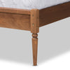 Baxton Studio Neilan Modern and Contemporary Walnut Brown Finished Wood Queen Size Platform Bed
