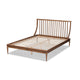Baxton Studio Abel Classic and Traditional Transitional Walnut Brown Finished Wood Full Size Platform Bed WHI-MG0064-Walnut-Full
