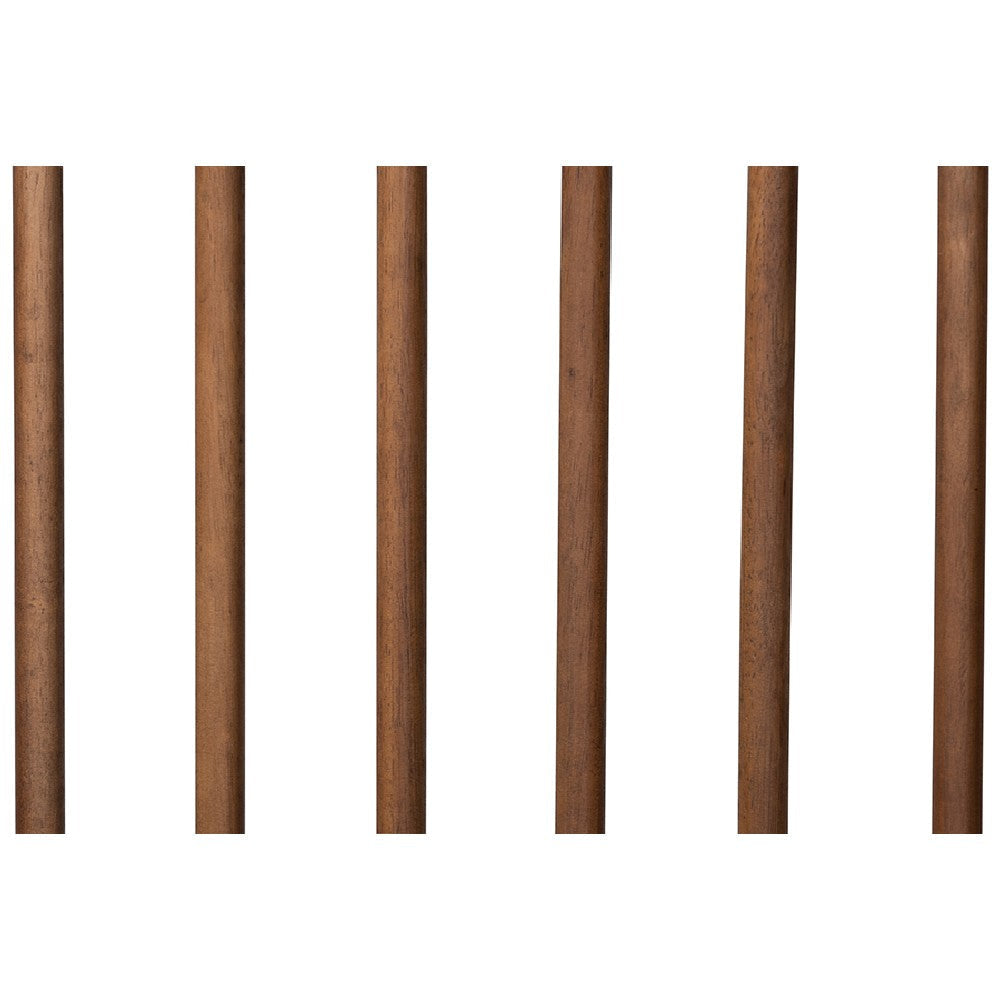 Baxton Studio Abel Classic and Traditional Transitional Walnut Brown Finished Wood Full Size Platform Bed WHI-MG0064-Walnut-Full