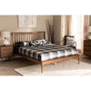 Baxton Studio Abel Classic and Traditional Transitional Walnut Brown Finished Wood Full Size Platform Bed