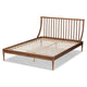 Baxton Studio Abel Classic and Traditional Transitional Walnut Brown Finished Wood King Size Platform Bed WHI-MG0064-Walnut-King