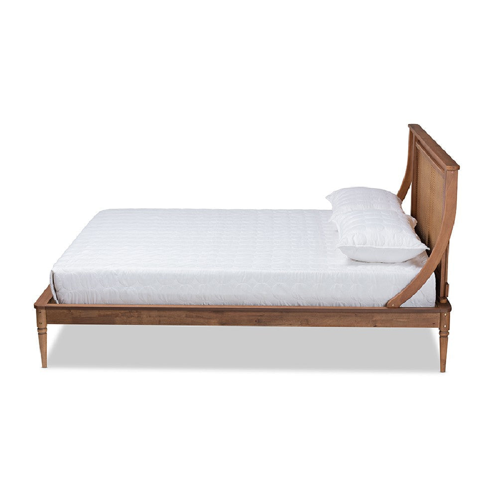 Buy Jamila Walnut Rattan Full Bed | Free Shipping | Best Prices – Casagear