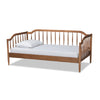Baxton Studio Parson Classic Mid-Century Modern Walnut Brown Finished Wood Twin Size Daybed WHI-MG0073-1-Walnut-Daybed