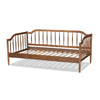 Baxton Studio Parson Classic Mid-Century Modern Walnut Brown Finished Wood Twin Size Daybed WHI-MG0073-1-Walnut-Daybed