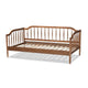 Baxton Studio Parson Classic Mid-Century Modern Walnut Brown Finished Wood Twin Size Daybed WHI-MG0073-1-Walnut-Daybed