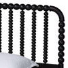 Baxton Studio Lucera Mid-Century Black Twin Size Bobbin Bed WHI-MG0110-4-Black-Twin