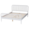 Baxton Studio Lucera Mid-Century White Full Size Bobbin Bed WHI-MG0110-4-White-Full