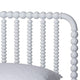Baxton Studio Lucera Mid-Century White Full Size Bobbin Bed WHI-MG0110-4-White-Full