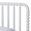 Baxton Studio Lucera Mid-Century White Twin Size Bobbin Bed WHI-MG0110-4-White-Twin