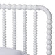 Baxton Studio Lucera Mid-Century White Twin Size Bobbin Bed WHI-MG0110-4-White-Twin