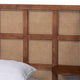 Baxton Studio Cascadia Mid-Century Modern Walnut Brown Wood Queen Size Wingback Platform Bed WHI-MG0225-Walnut-Queen
