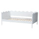 Baxton Studio Malaya Modern White Wood Full Daybed with Scalloped Edges WHI-MG0239-1-White-Daybed-Full