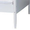 Baxton Studio Malaya Modern White Wood Full Daybed with Scalloped Edges WHI-MG0239-1-White-Daybed-Full