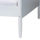 Baxton Studio Malaya Modern White Wood Full Daybed with Scalloped Edges WHI-MG0239-1-White-Daybed-Full