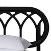 Baxton Studio Florica Art Deco Black Wood Queen Platform Bed WHI-MG0240-1-Black-Queen