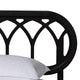 Baxton Studio Florica Art Deco Black Wood Queen Platform Bed WHI-MG0240-1-Black-Queen