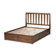 Baxton Studio Raurey Modern and Contemporary Walnut Finished Queen Size Storage Platform Bed WHI-MG5110-Walnut-Queen