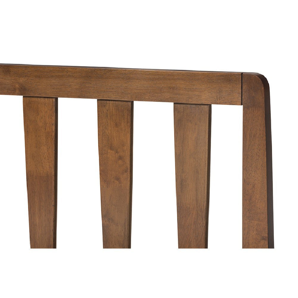 Baxton Studio Raurey Modern and Contemporary Walnut Finished Queen Size Storage Platform Bed WHI-MG5110-Walnut-Queen