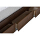 Baxton Studio Raurey Modern and Contemporary Walnut Finished Queen Size Storage Platform Bed
