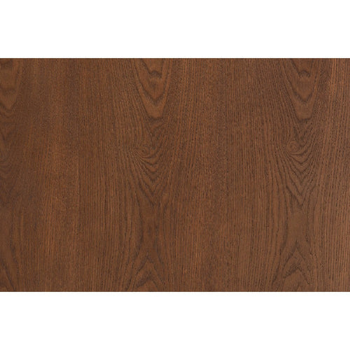 Baxton Studio Barrett Mid-Century Modern Walnut Brown Finished Wood and Synthetic Rattan 6-Drawer Dresser