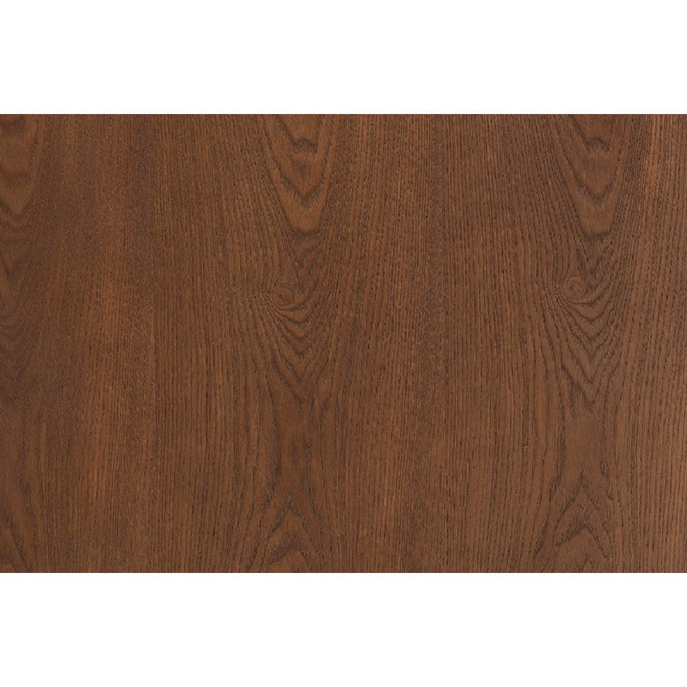 Baxton Studio Barrett Mid-Century Modern Walnut Brown Finished Wood and Synthetic Rattan 6-Drawer Dresser