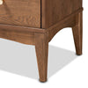 Baxton Studio Landis Mid-Century Modern Ash Walnut Finished Wood 4-Drawer Chest WHI-MG9002-Ash-Walnut-4DW-Chest