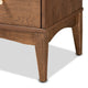 Baxton Studio Landis Mid-Century Modern Ash Walnut Finished Wood 4-Drawer Chest WHI-MG9002-Ash-Walnut-4DW-Chest