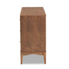 Baxton Studio Landis Mid-Century Modern Ash Walnut Finished Wood 6-Drawer Dresser WHI-MG9002-Ash-Walnut-6DW-Dresser