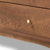 Baxton Studio Landis Mid-Century Modern Ash Walnut Finished Wood 6-Drawer Dresser WHI-MG9002-Ash-Walnut-6DW-Dresser