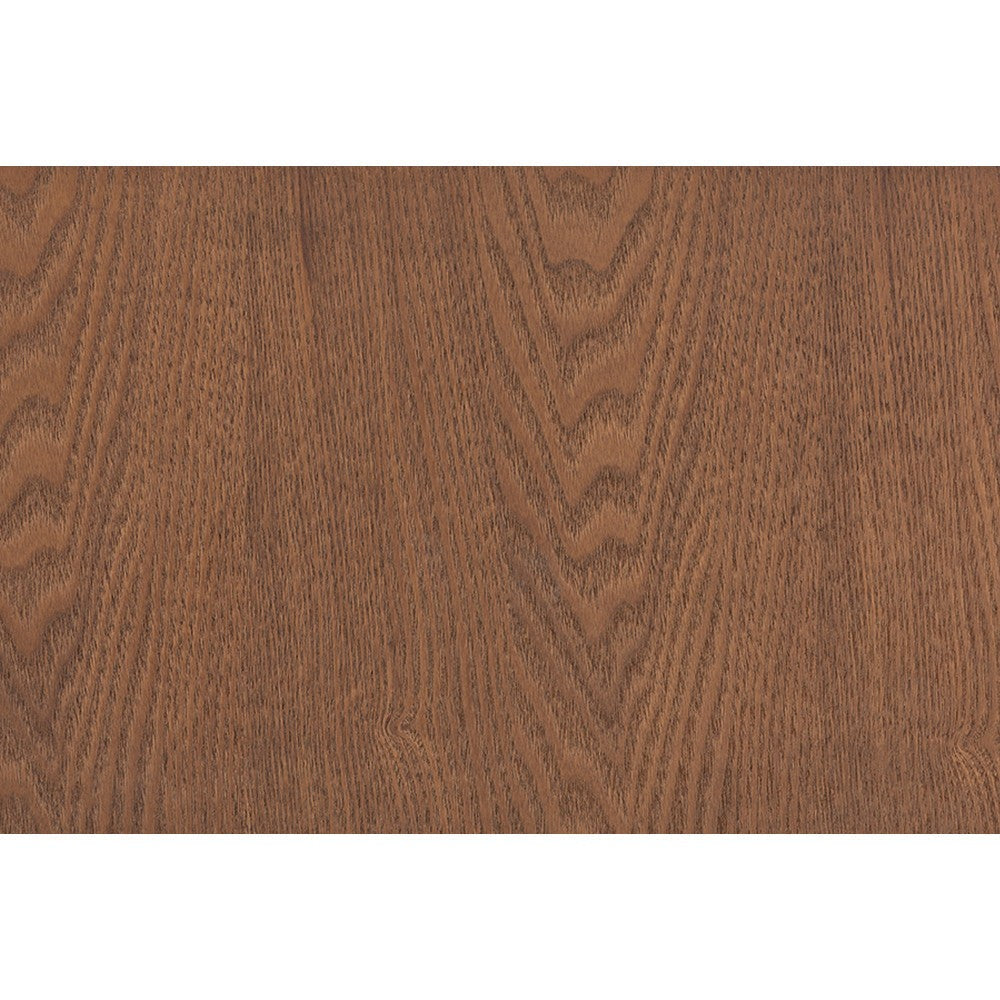 Baxton Studio Ramiel Mid-Century Modern Ash Walnut Finished Wood and Rattan 1-Drawer Nightstand